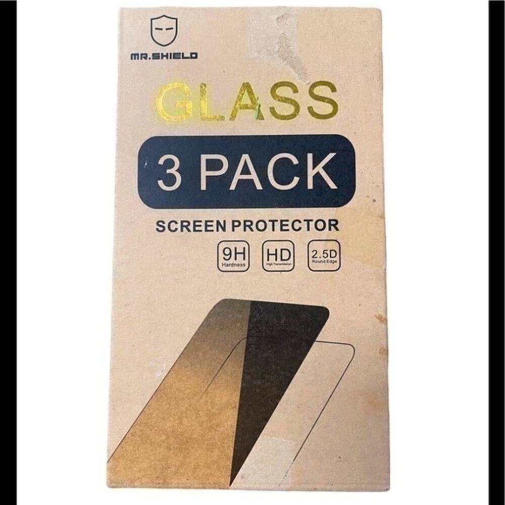 Mr Shield iPhone 6/6S Tempered Glass Screen Protector 3 Pack HD 9H New
